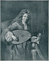 Charles Mouton, c1626-1710. Lutenista francês e compositor de alaúde, 1909