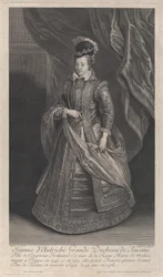 Retrato de Joana da Áustria, grã-duquesa da Toscana, ca. 1707