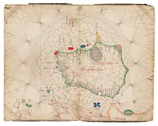 O mais antigo mapa separado conhecido da ilha da Irlanda, o Atlas Portolan