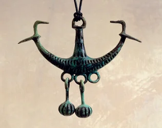 Pingente em forma de âncora, jóias em bronze, de Axioupolis, Grécia, Civilização Grega, Século VIII-7 a.C.