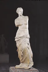 Afrodite, o &39;Vênus de Milo&39;, período helenístico, c.130-100 aC (mármore)