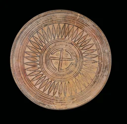 Píxis ática, período geométrico tardio, c.3º quarto do século VIII aC