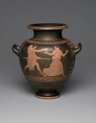 Estames áticos de figuras vermelhas, 440-430 aC (cerâmica) (ver também 342003)