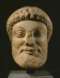 Cabeça de Dionísio, Ática, c.480-460 aC (mármore)