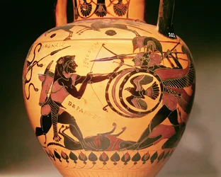Hércules a lutar contra Gérion