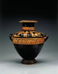 Kalpis ático com figuras vermelhas, c.470-460 AC