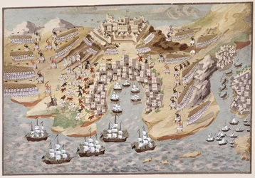 Visão Panorâmica da Grécia Ocidental centrada em Vonitsa, da História Pictórica da Guerra da Independência Grega