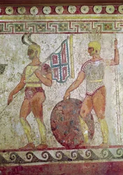 Soldadinhos, tumba de Paestum (ver também 119488)