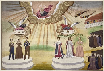 Orações aos Deuses pela Libertação da Grécia, placa 1 da História Pictórica da Guerra da Independência Grega pelo General Makryjannis