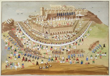 O Cerco de Atenas em 1827, da História Pictórica da Guerra da Independência Grega