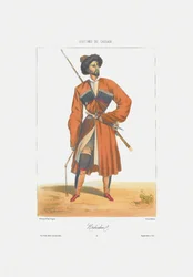 Um homem Kabardin De: cenas, paisagens, dados e figurinos do Cáucaso, 1840