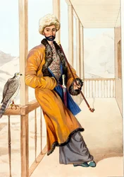 Vestido tradicional caucasiano par Gagarin, Grigori Grigorievich (1810-1893)