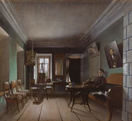 Interior da casa de Bykovs, de 1850