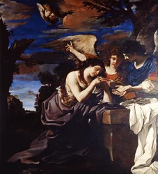 Maria Madalena penitente com dois anjos