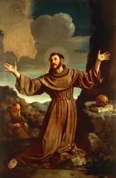 São Francisco de Assis recebendo os estigmas (óleo sobre tela)