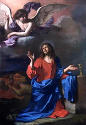 Guercino - Cristo está a rezar no Jardim do Getsémani antes de ser preso. Na agonia da dúvida, NMW A 7
