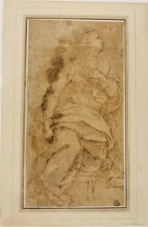 Figura feminina drapeada