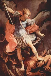 O Arcanjo Miguel derrota Satanás