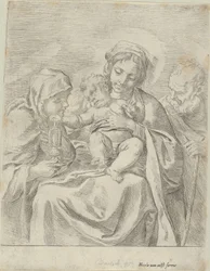 A Sagrada Família com Santa Clara, 1590-1600.