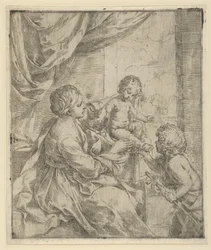 A Virgem e o Menino à mesa com o jovem João Batista, ca. 1600-1640.