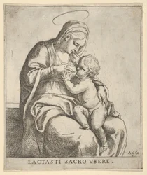 A Virgem amamentando o menino Cristo, ca. 1590-1610.