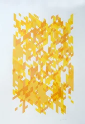Deconstruction N°14, 2014 (tinta sobre papel)