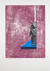 Quarto Invisível Nº1, 2019 (xilogravura e serigrafia)