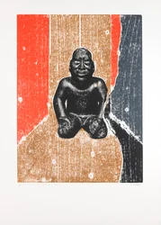 Quarto Invisível nº10, 2019 (xilogravura e serigrafia)