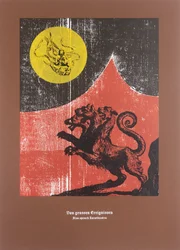 Sobre os grandes acontecimentos, Assim falou Zaratustra, 2025 (xilogravura e serigrafia)