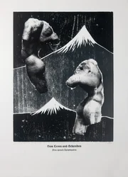 Sobre a leitura e a escrita (branco), Assim falou Zaratustra, 2023 (xilogravura e serigrafia)