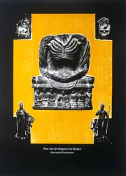 Sobre os pregadores da morte, Assim falou Zaratustra, 2023 (xilogravura e serigrafia)
