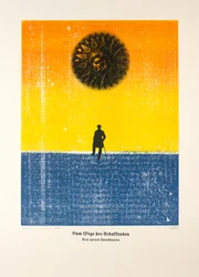 No Caminho do Criador, Assim Falou Zaratustra, 2024 (xilogravura e serigrafia)