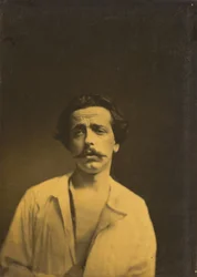 Dor extrema, a cabeça de Cristo (esquerda); Memória de amor ou olhar extático (direita),1854-1856, impresso em 1862 (foto)