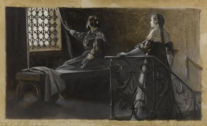 Ethel e a Mulher Velada, ca. 1889 (óleo sobre tela)
