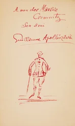 Inscrição para Maurice Cremnitz em "Le Poéte Assassiné", 1916