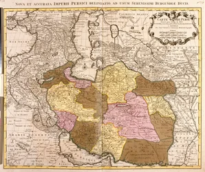 Mapa da Pérsia (gravura