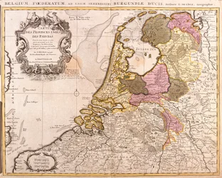 Mapa das Províncias Unidas da Holanda (gravura