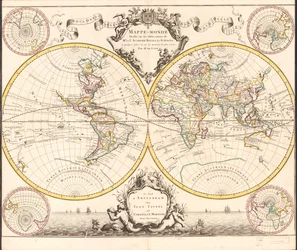 Mappe-monde, dressé sur les observations de mrs. de l