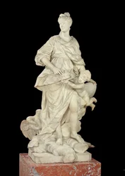 Marie Leszczynska (1703-68) como Juno, 1731 (mármore)