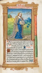 Livro de horas impresso (uso de Roma): fol. 109r, Maria Madalena