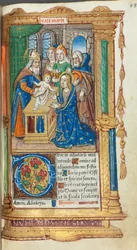 Livro das Horas Impresso Uso de Roma: fol. 40r, Apresentação no templo, 1510.