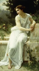 Garota de Pompeia em um jardim; Menina de Pompéia em um jardim,