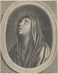 A Virgem olhando para cima..., ca. 1650-1704.