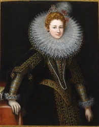 Retrato de Veronica Spinola Serra, início do século XVII (óleo sobre tela)
