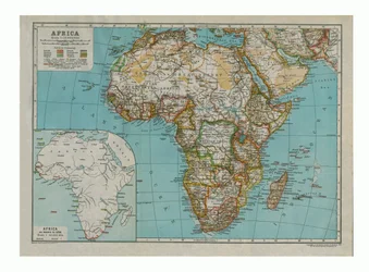 Mapa da África, c1910