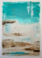 Abstrato «Teal Costeiro»