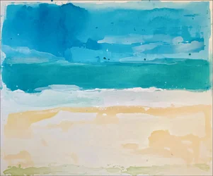Paisagem marítima de uma praia tranquila