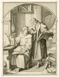 Martinho Lutero e Philipp Melanchthon (Philippe, Philippus Melanchthon