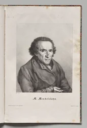 Autores famosos da Alemanha: Retrato de Moses Mendelssohn
