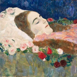 Miss Ria Munk em seu leito de morte; Miss Ria Munk no leito de morte, c.1910